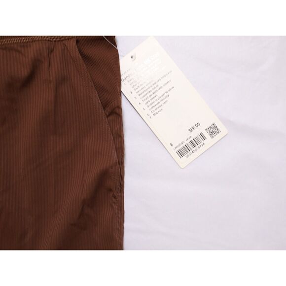 NEW Lululemon Java Brown Dance Studio MR Crop Cinched Leg Pants Size 8 - Picture 6 of 10